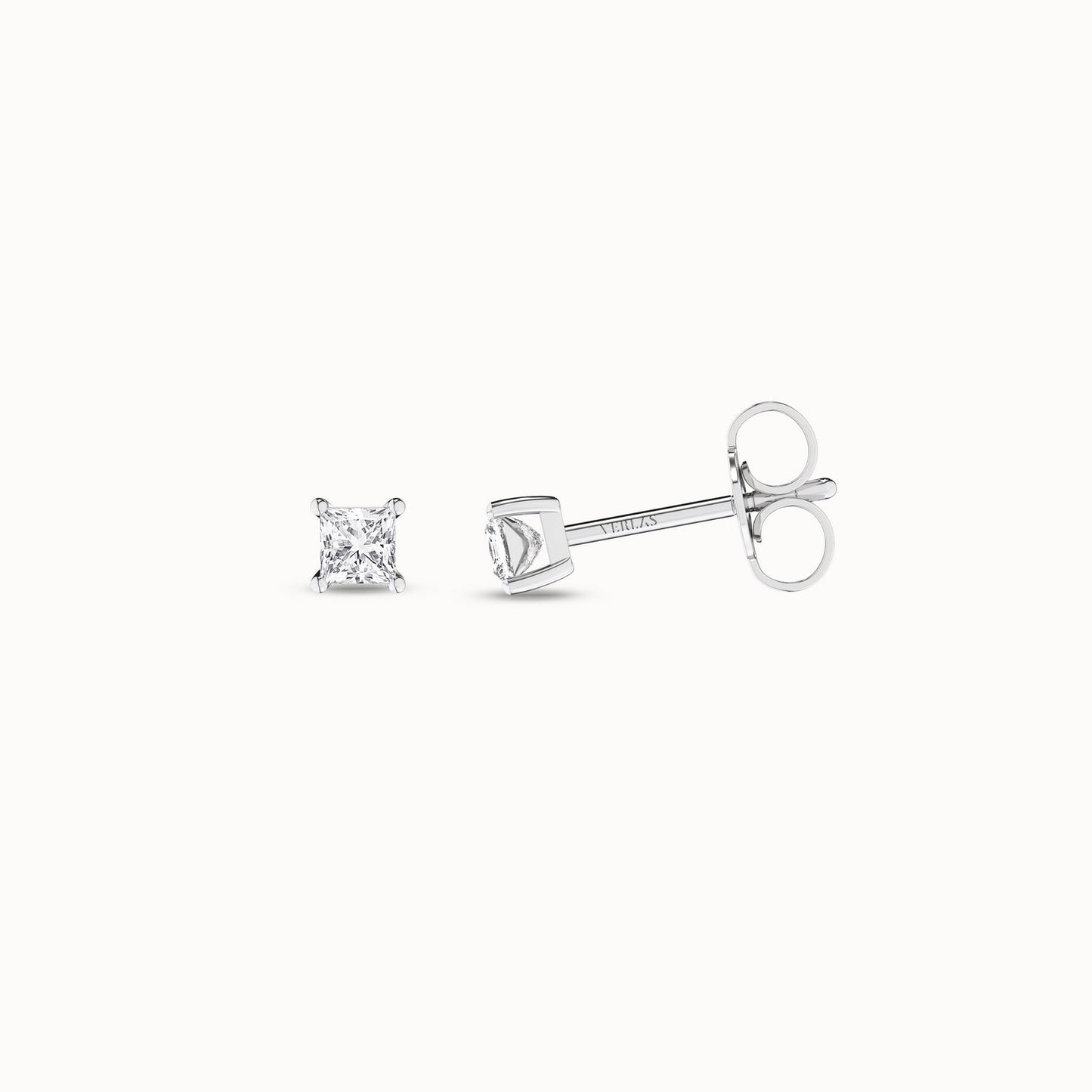 Princess Solitaire Studs_Product Angle_1/4Ct. - 1
