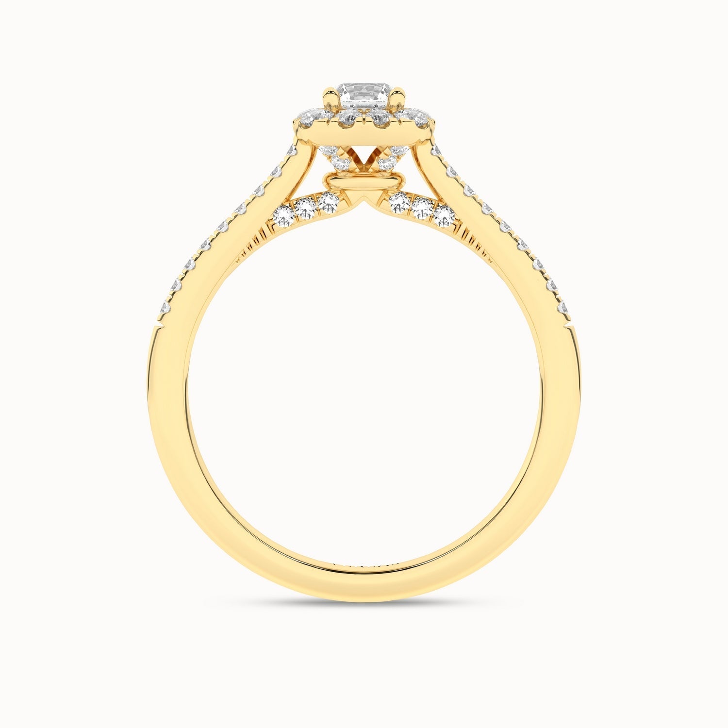 Round-Center Princess Halo Ring_Product Angle_1/2Ct. - 2