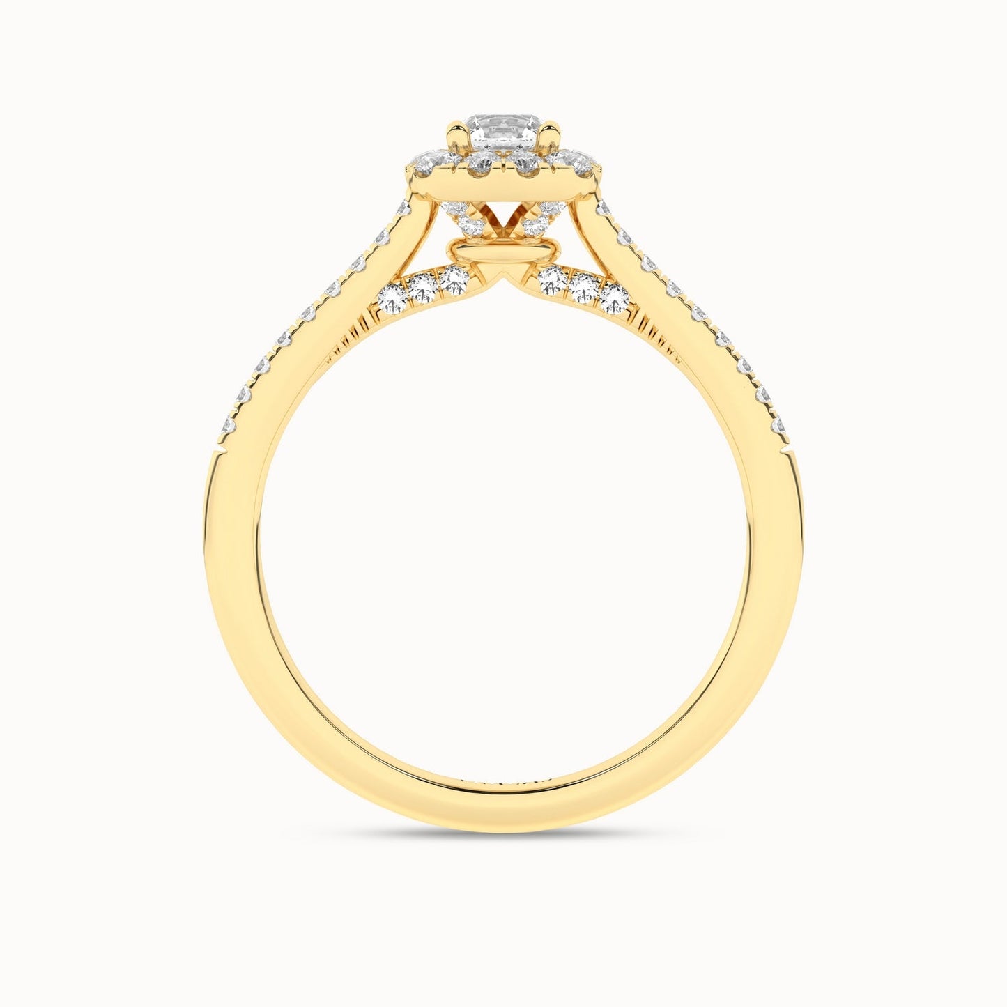 Round-Center Princess Halo Ring_Product Angle_1/2Ct. - 2