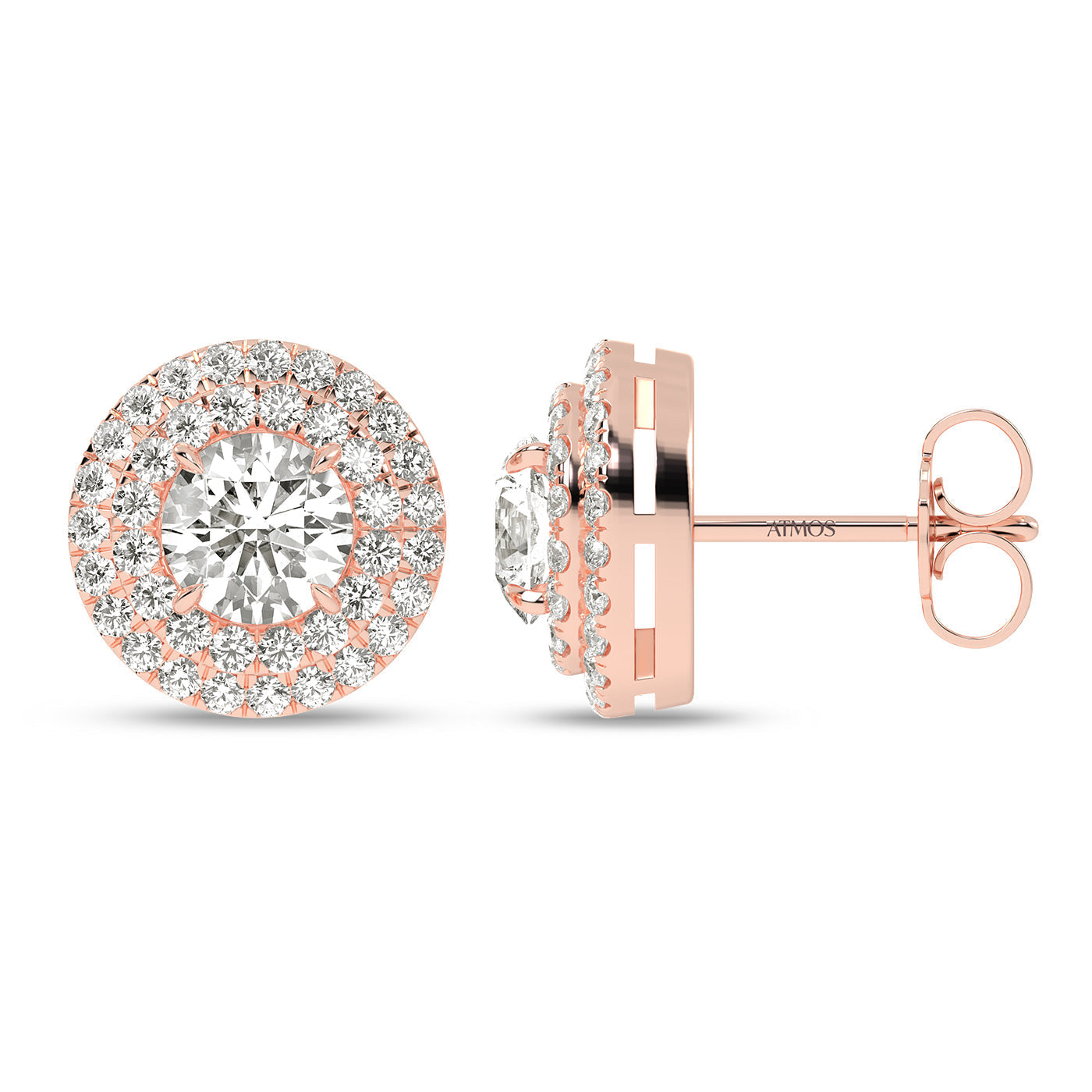 Quaint Double Halo Atmos Round Studs_Product angle _2 - 1