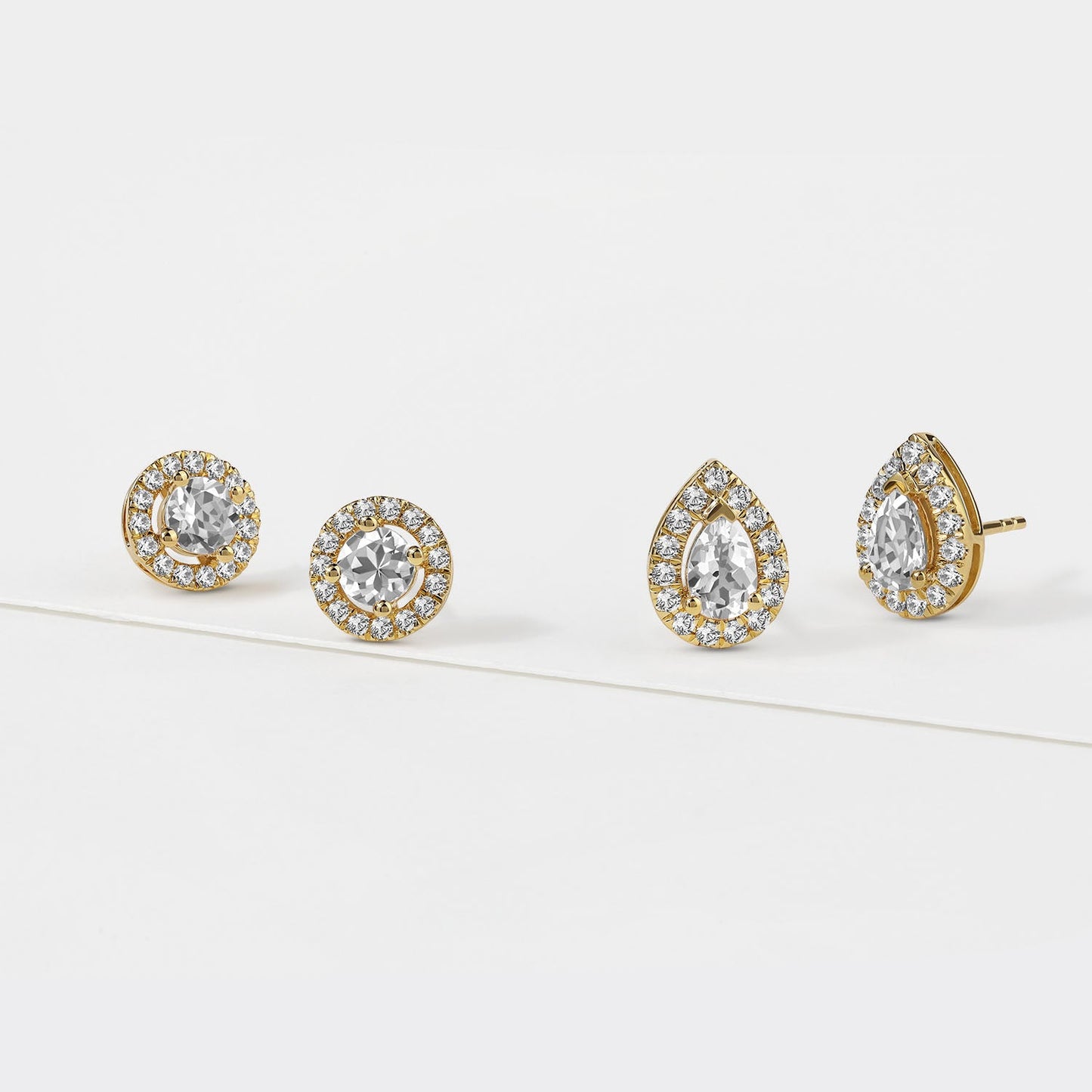 Dewdrop Halo Studs