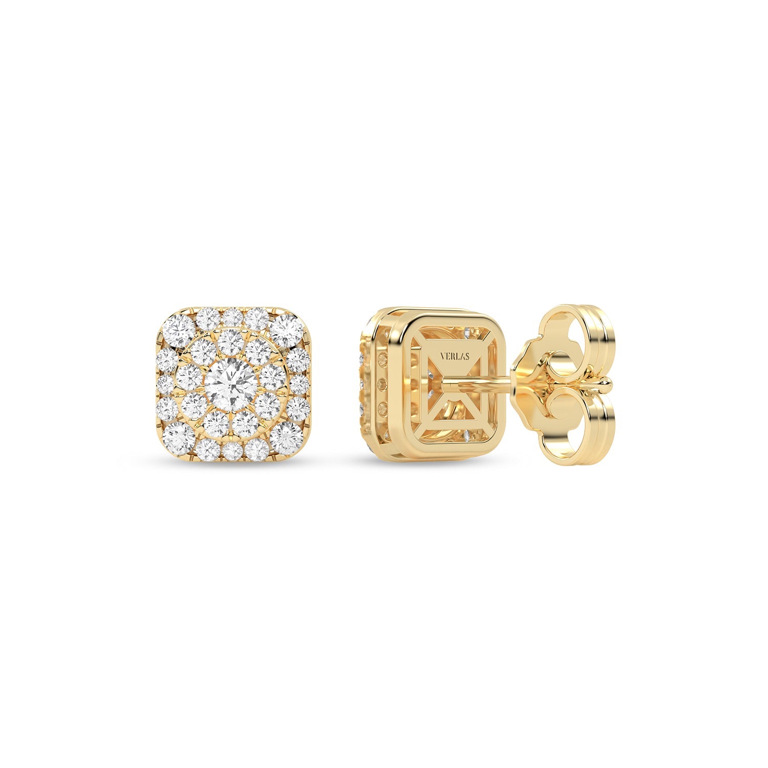 Round-Cushion Halo Studs_Product Angle_1/2 Ct. - 3