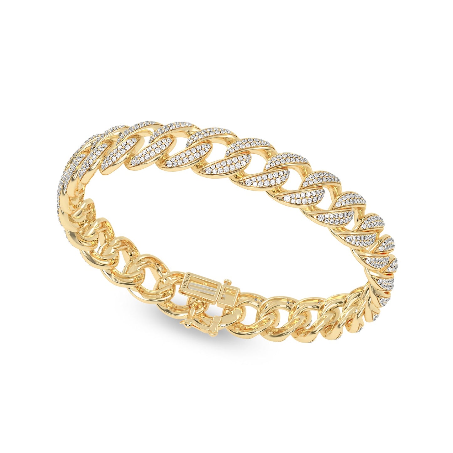 Diamond Cuban Link Bracelet_Product Angle_2 Ct. - 2