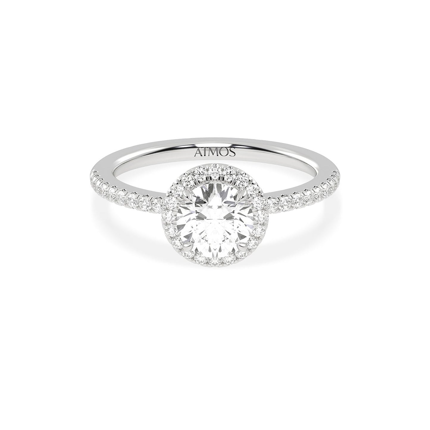 Luxe Round Halo Ring