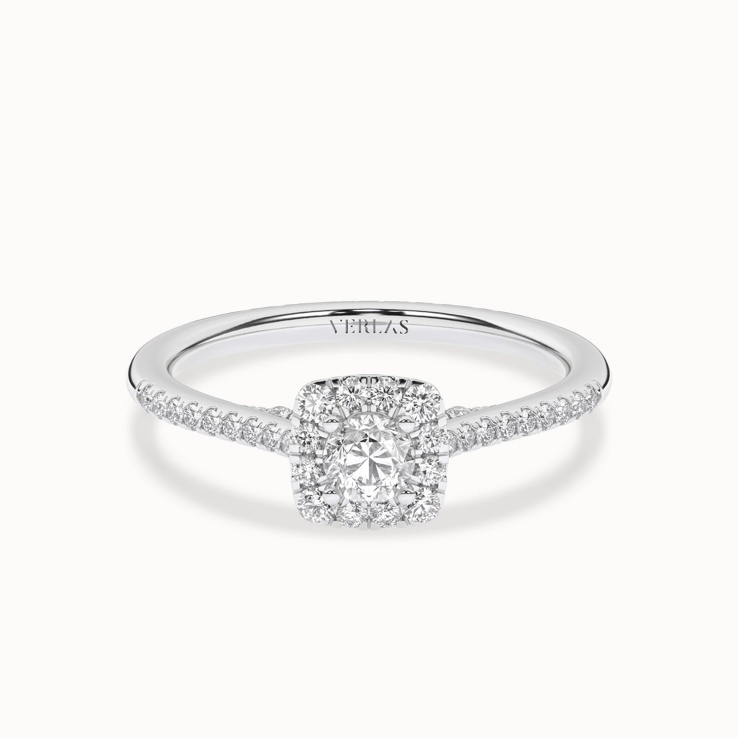 Round-Center Princess Halo Ring_Product Angle_1/2Ct. - 1