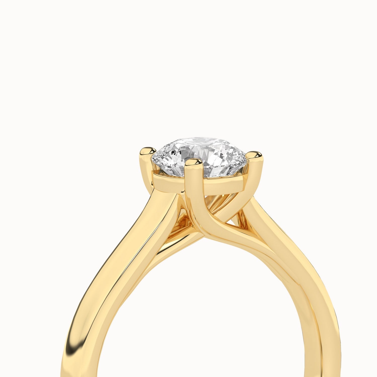 Timeless Round Ring_Product Angle_1Ct - 5