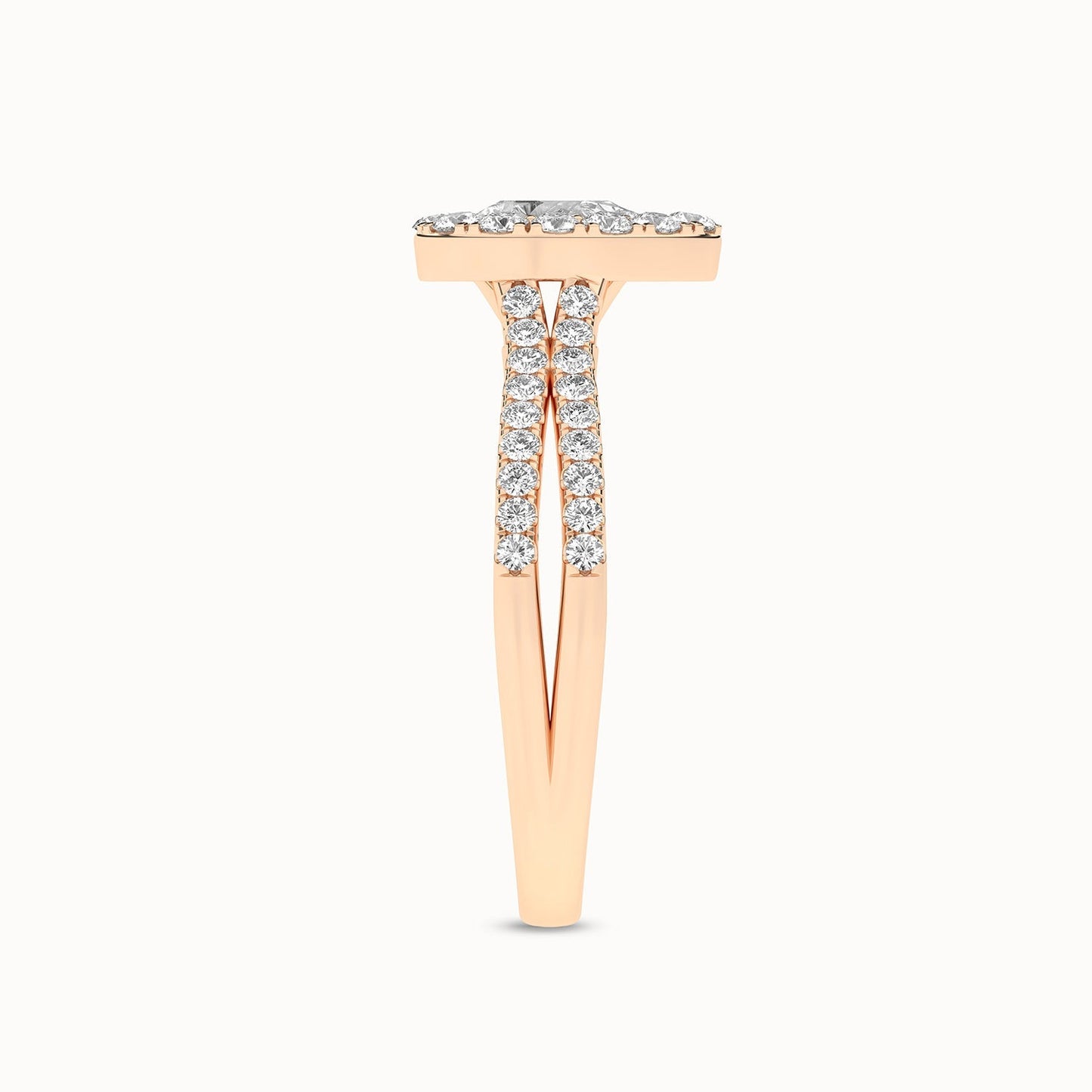 Unified Iconic Dewdrop Halo Ring_Product Angle_1Ct - 4