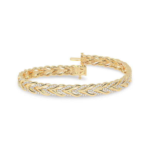 Woven Hearts Bracelet_Product Angle_1 Ct. - 2