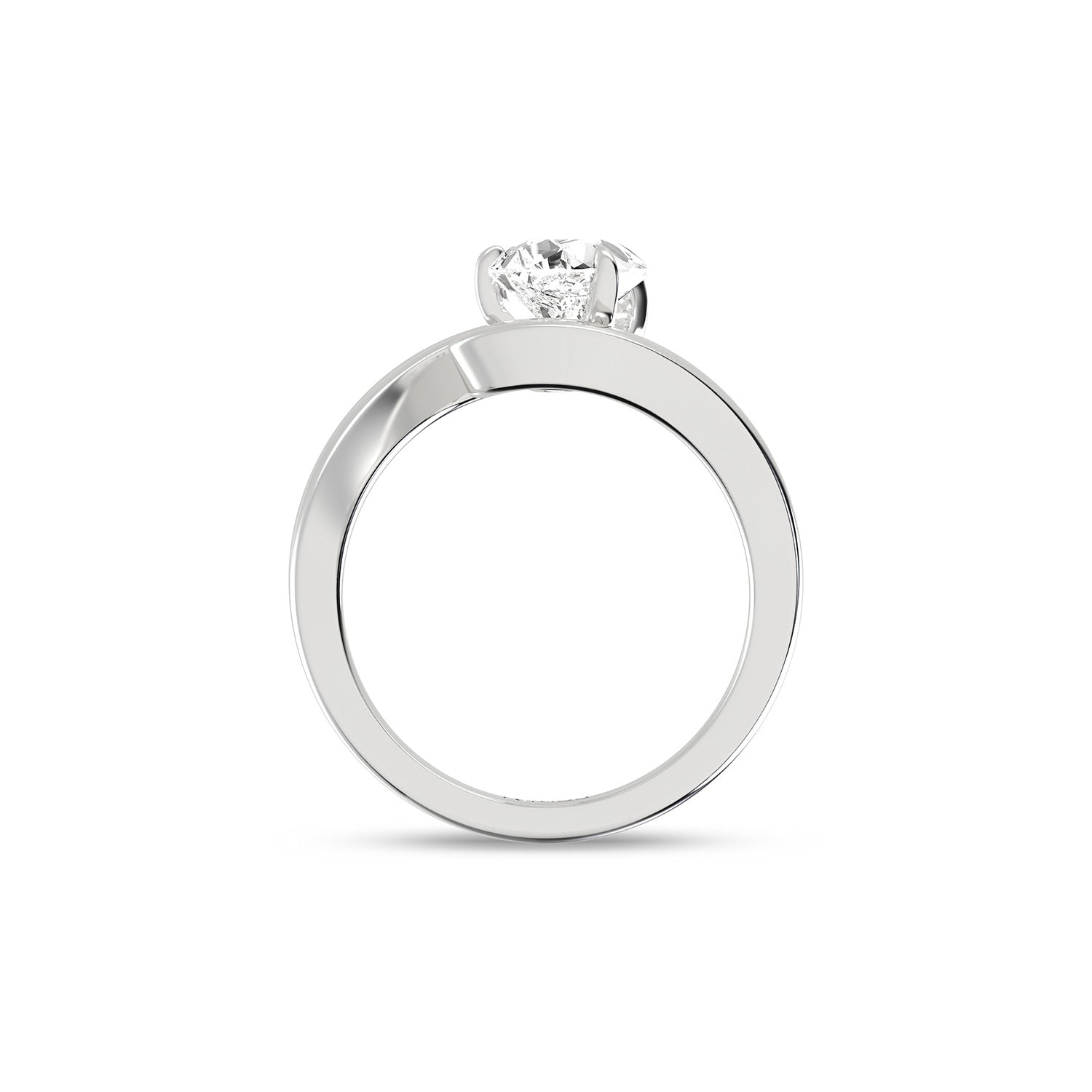 Atmos Curved Shank Dewdrop Ring_Product Angle_1 Ct. - 2