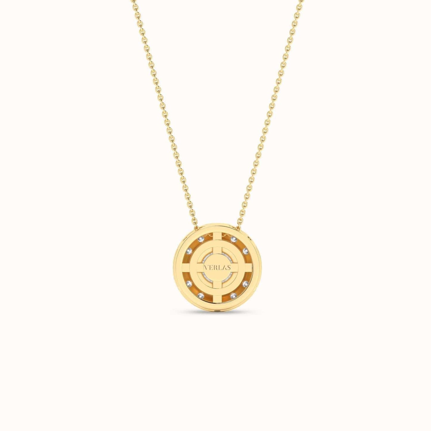 Round Halo Necklace_Product Angle_3/4Ct. - 3