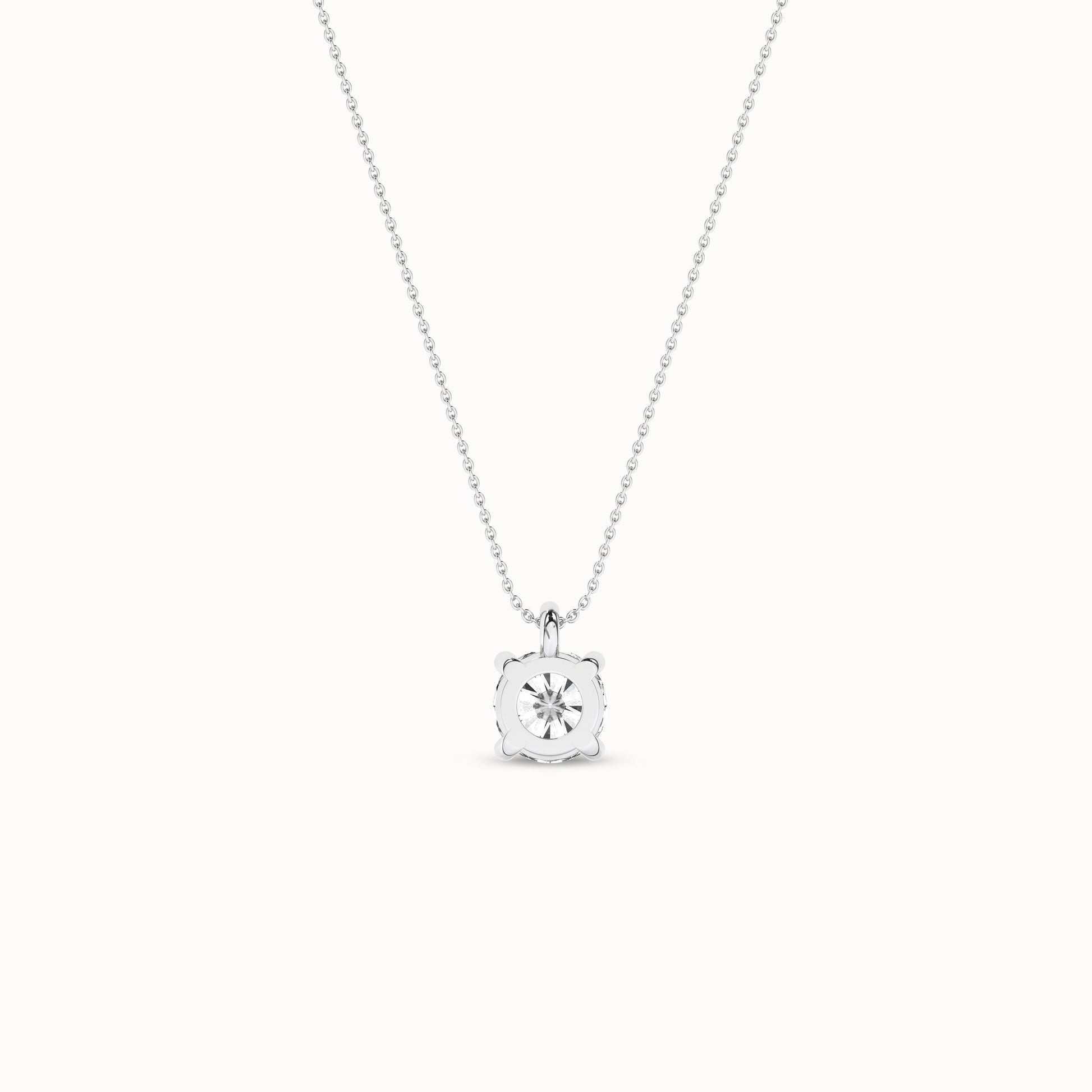 Essential Round Necklace _Product Angle_1/2Ct. - 3