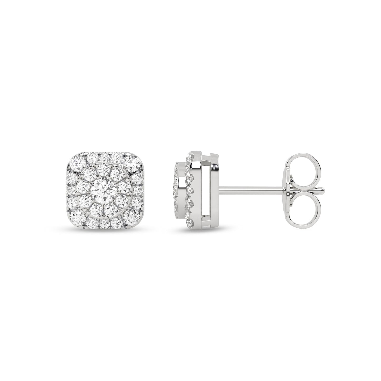 Round-Cushion Halo Studs_Product Angle_1/2 Ct. - 1