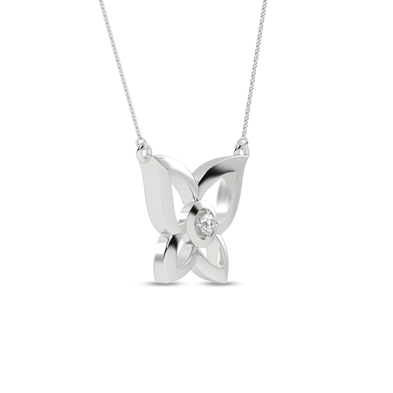 Butterfly Sparkle Necklace_Product Angle_0.03 - 2