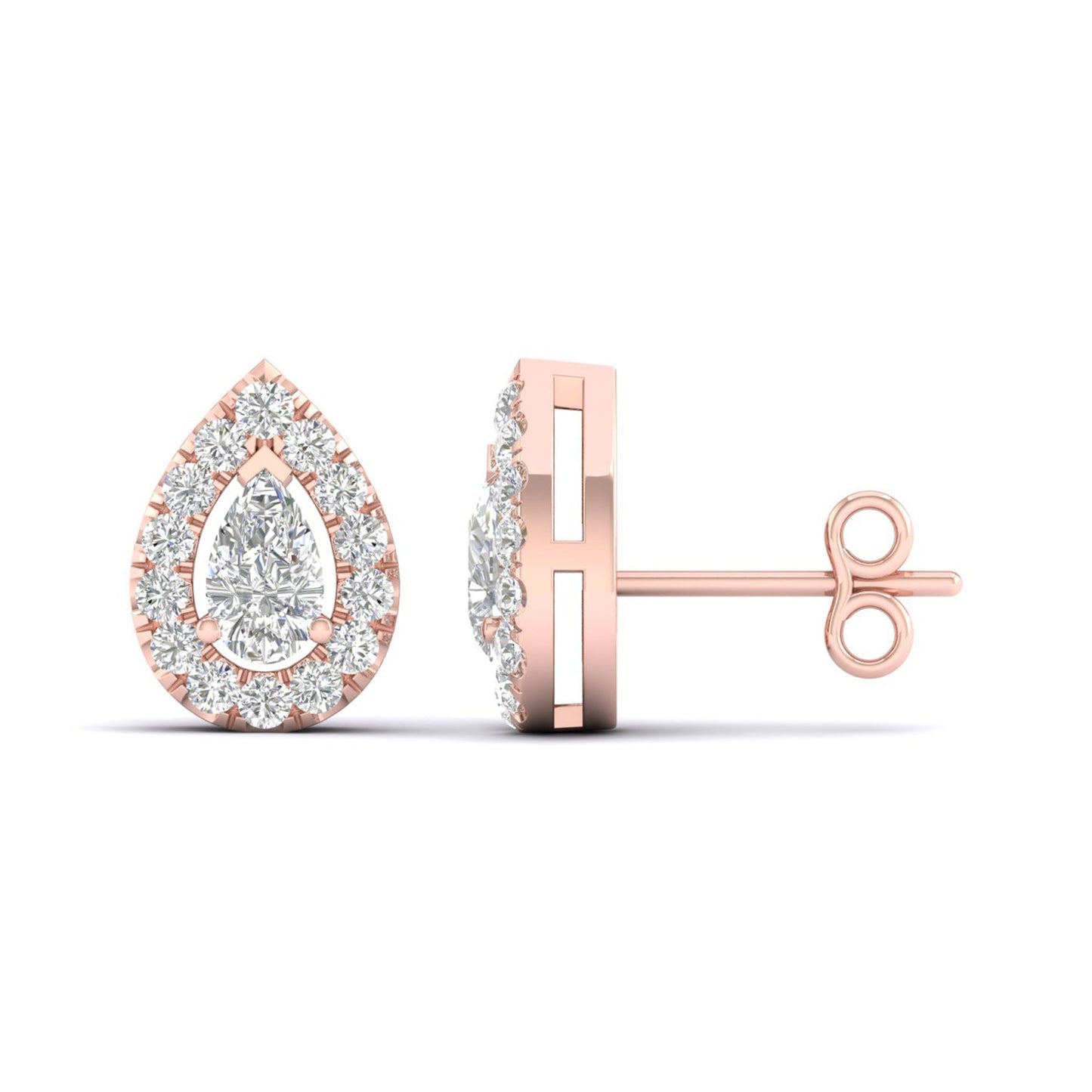 Dewdrop Halo Studs_Product Angle_1/2 Ct. - 2