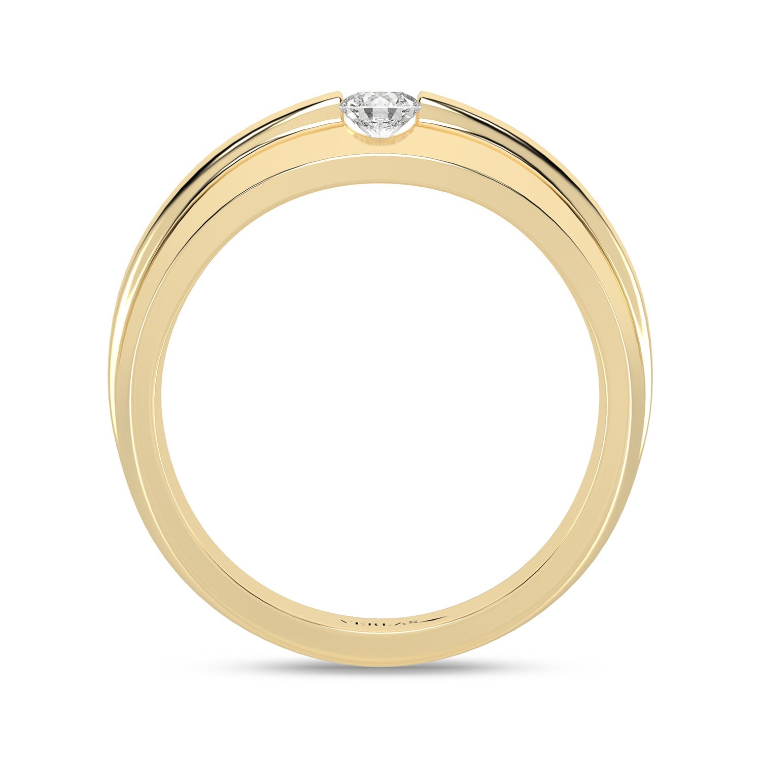 Essential 4-Pronged Round Ring_Product Angle_1/5 Ct. - 3