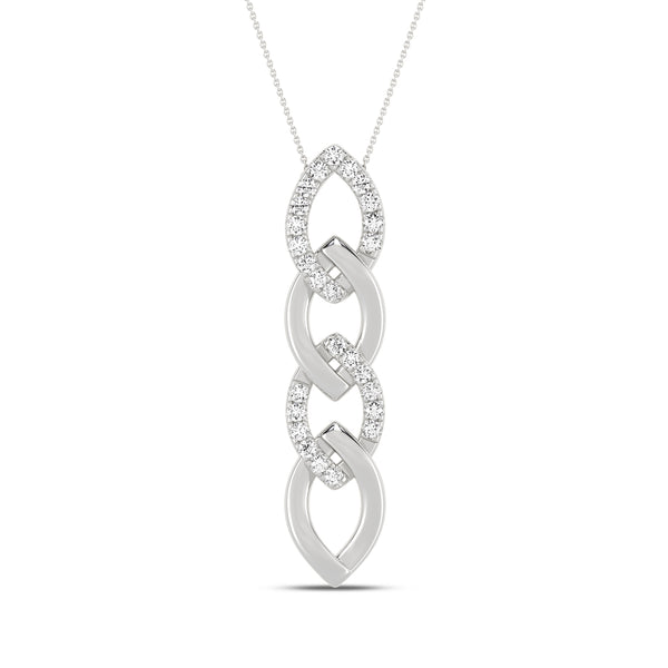 Alternating Cascading Diamond Waterfall Necklace white gold replica