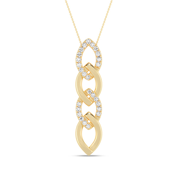 Alternating Cascading Diamond Waterfall Necklace yellow gold replica