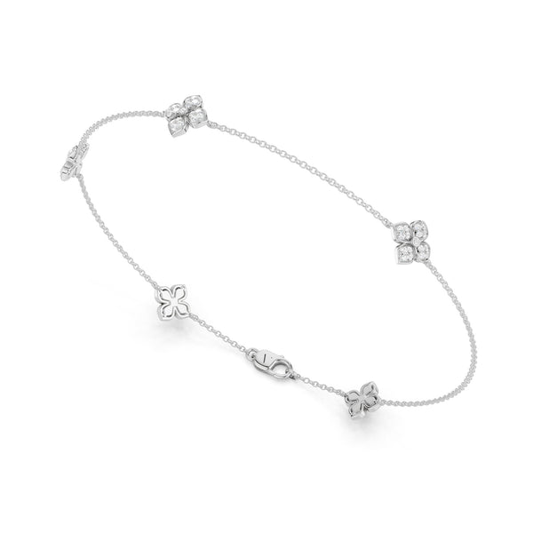 La Fleur Diamond Radiant Stationed Bracelet