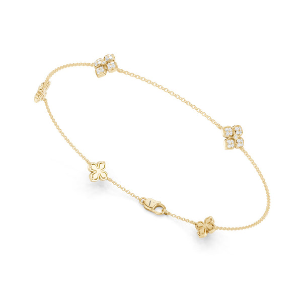 La Fleur Diamond Radiant Stationed Bracelet