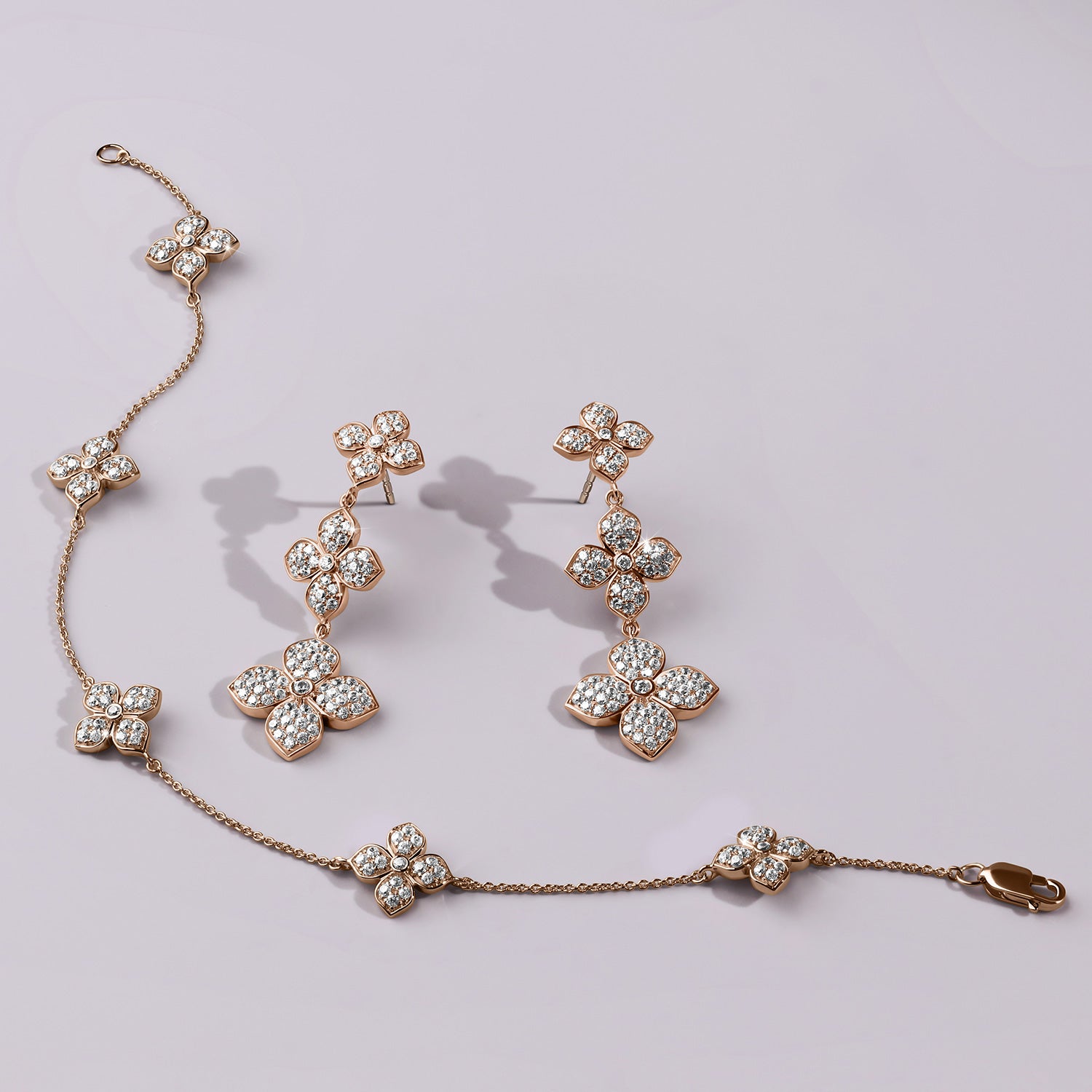La Fleur Diamond Radiant Stationed Bracelet