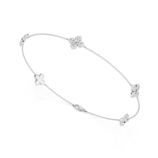 La Fleur Diamond Contour Stationed Bracelet