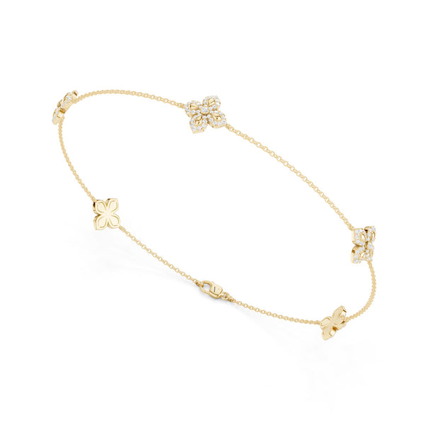 La Fleur Diamond Contour Stationed Bracelet