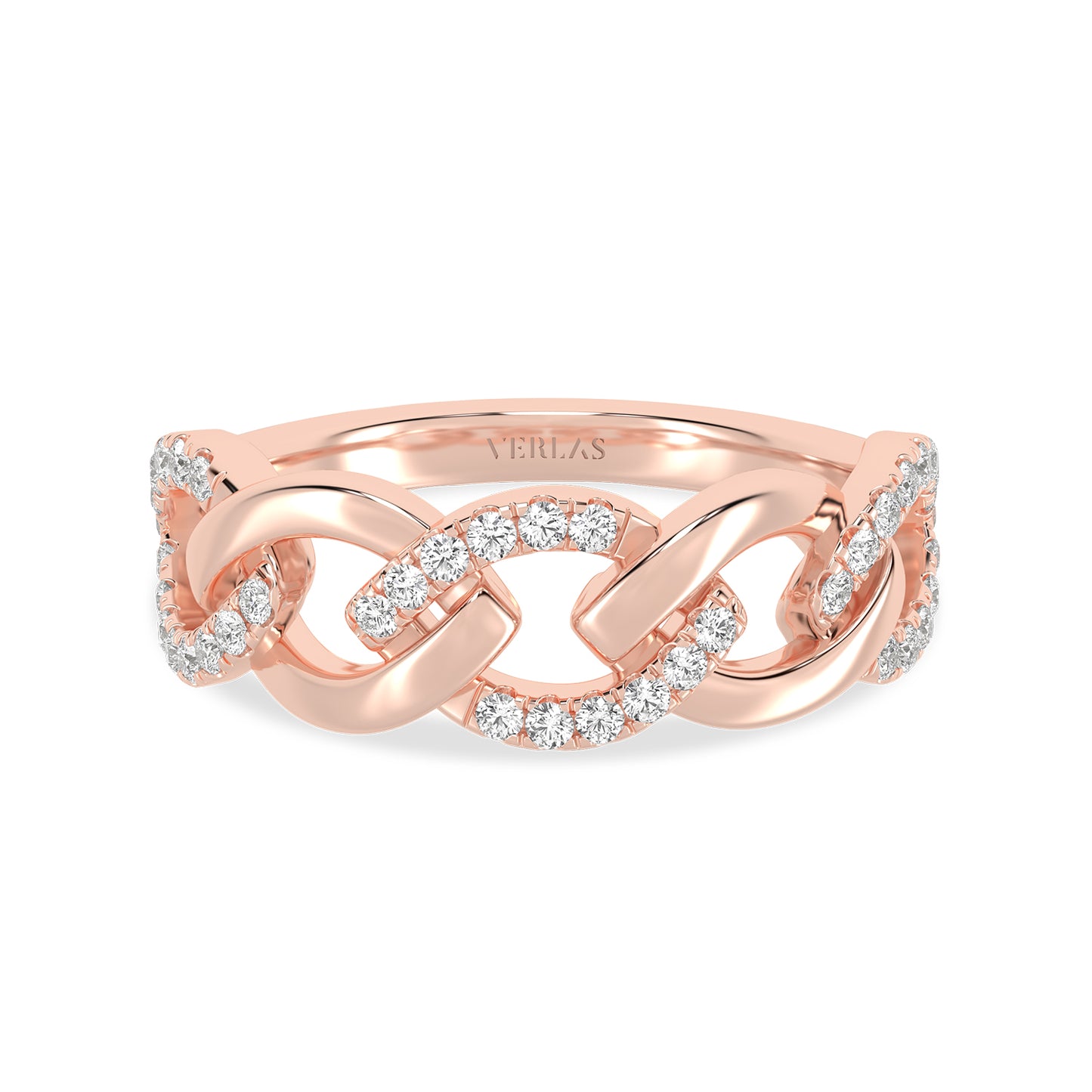 Cascading Diamond Link Band