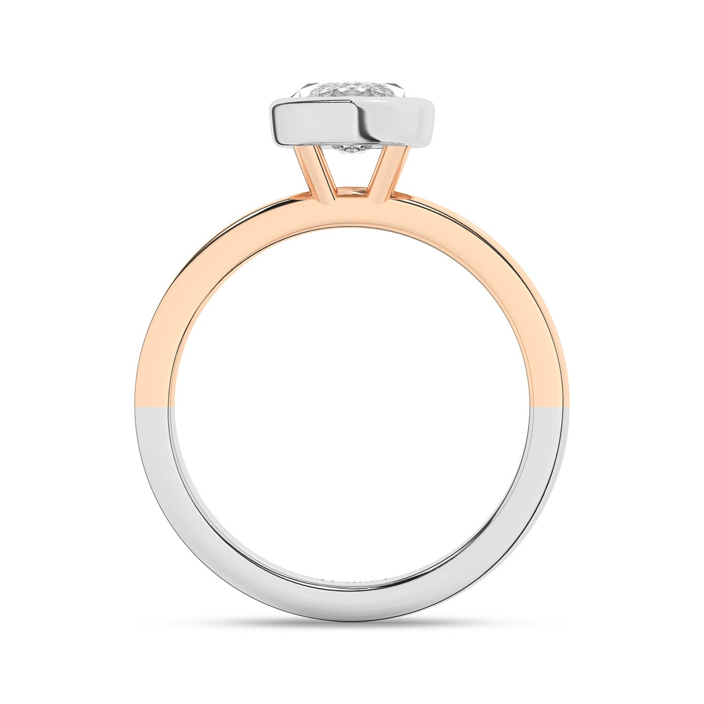 Coupled Marquise Bezel Ring