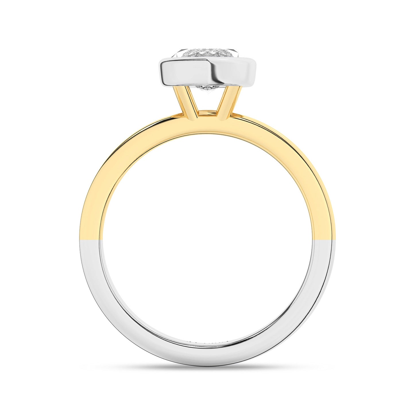 Coupled Marquise Bezel Ring