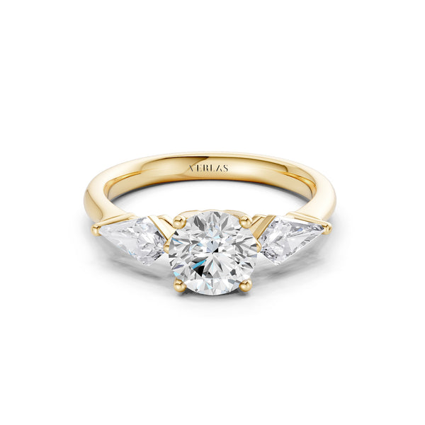 Round - Kite Trinity Diamond Ring