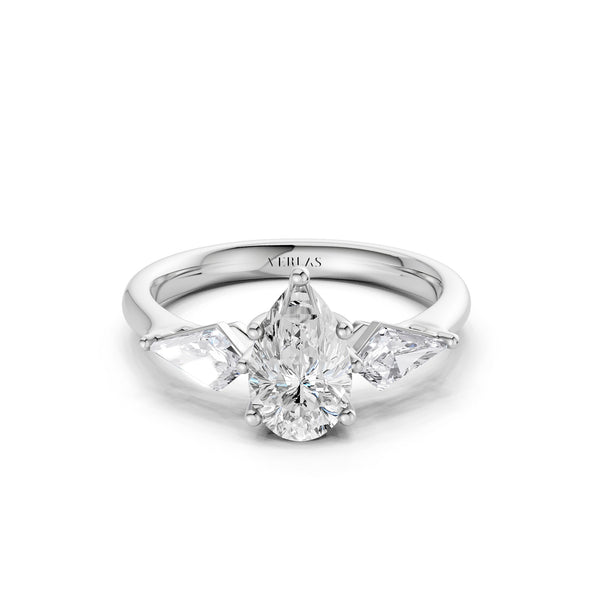 Pear - Kite Trinity Diamond Ring
