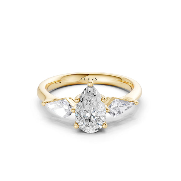 Pear - Kite Trinity Diamond Ring