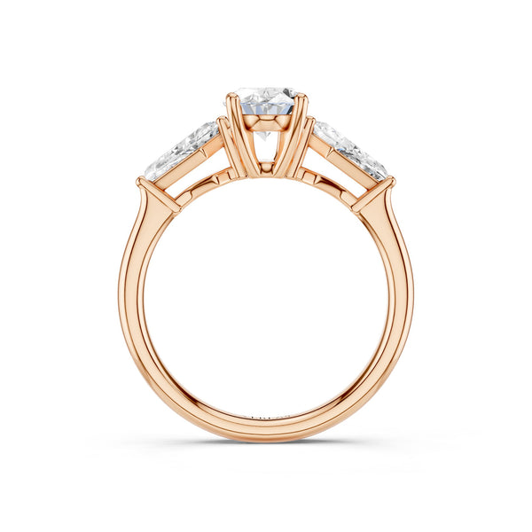 Oval - Kite Trinity Diamond Ring