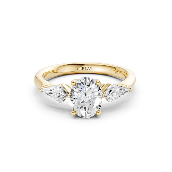 Oval - Kite Trinity Diamond Ring