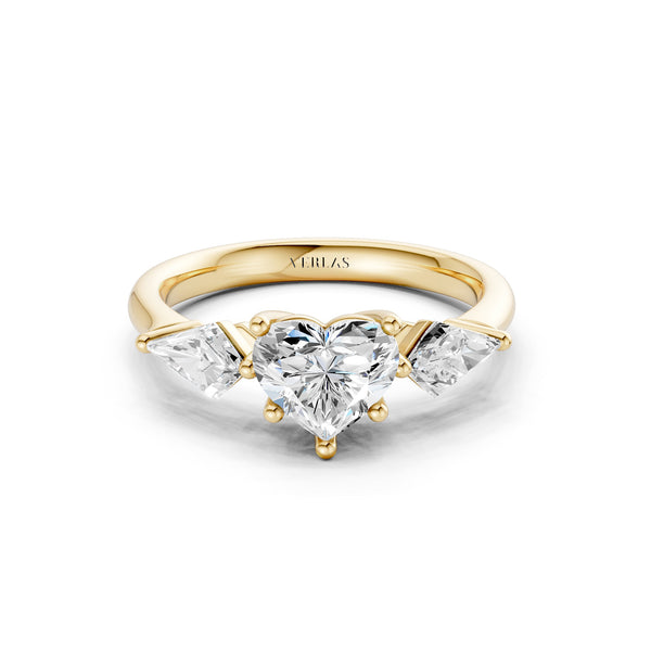 Heart - Kite Trinity Diamond Ring