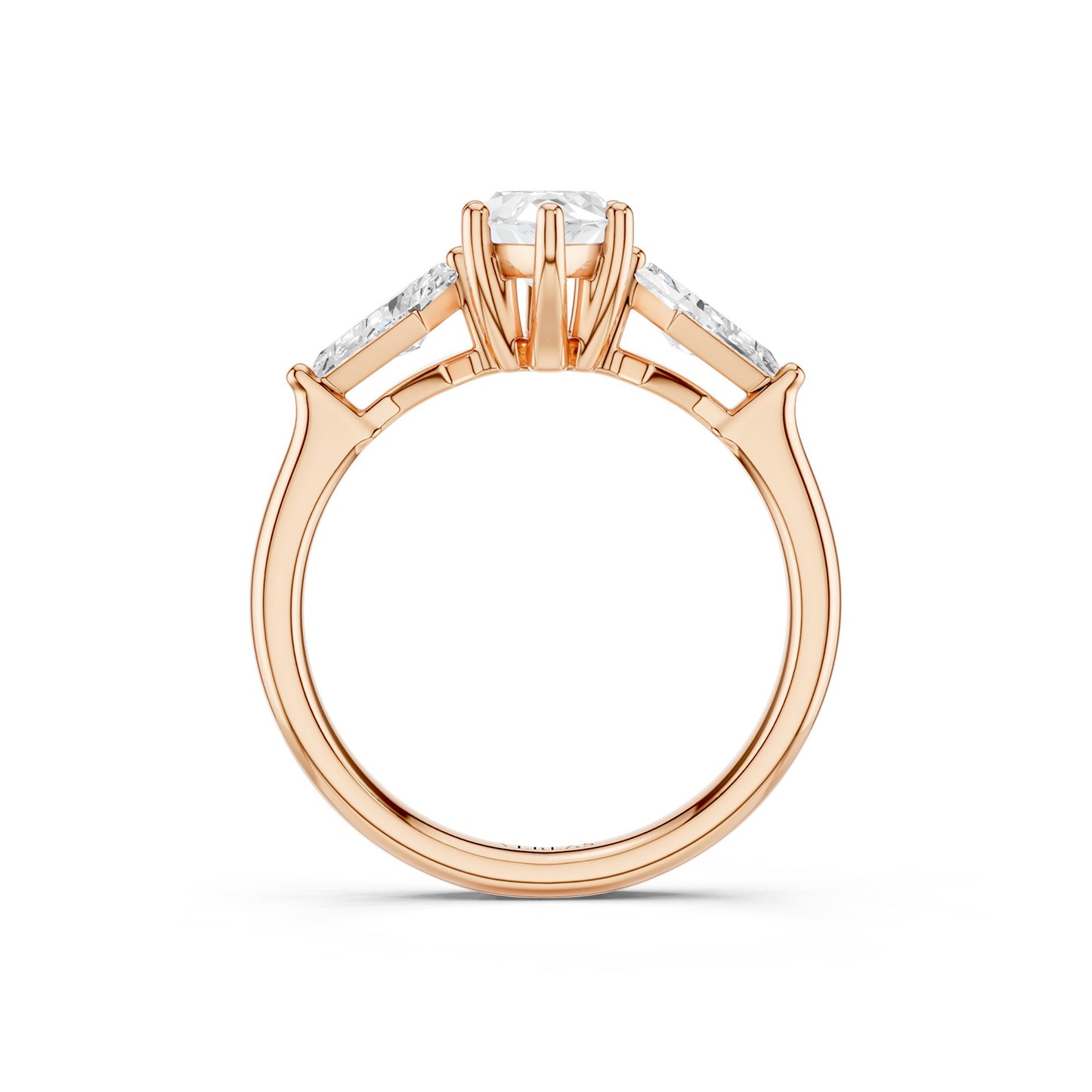 Marquise - Kite Trinity Diamond Ring