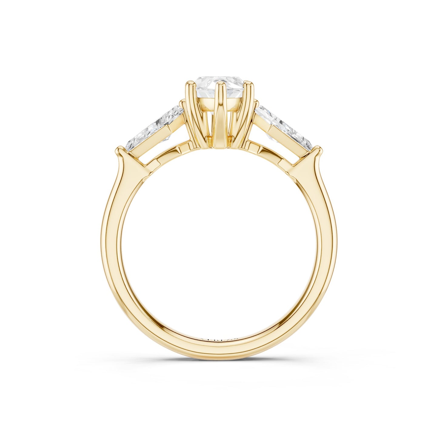 Marquise - Kite Trinity Diamond Ring