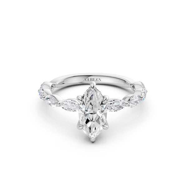 Marquise  Hidden Halo Diamond Ring