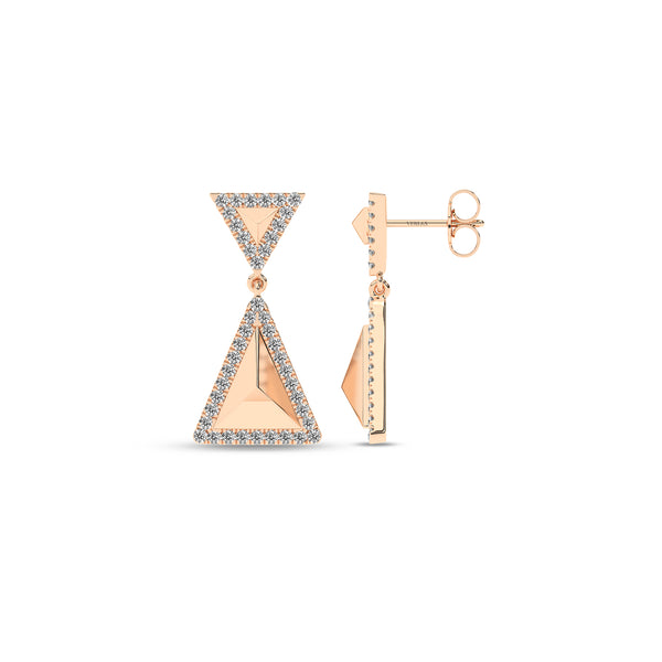 Pyramid Luxe Contour Earrings