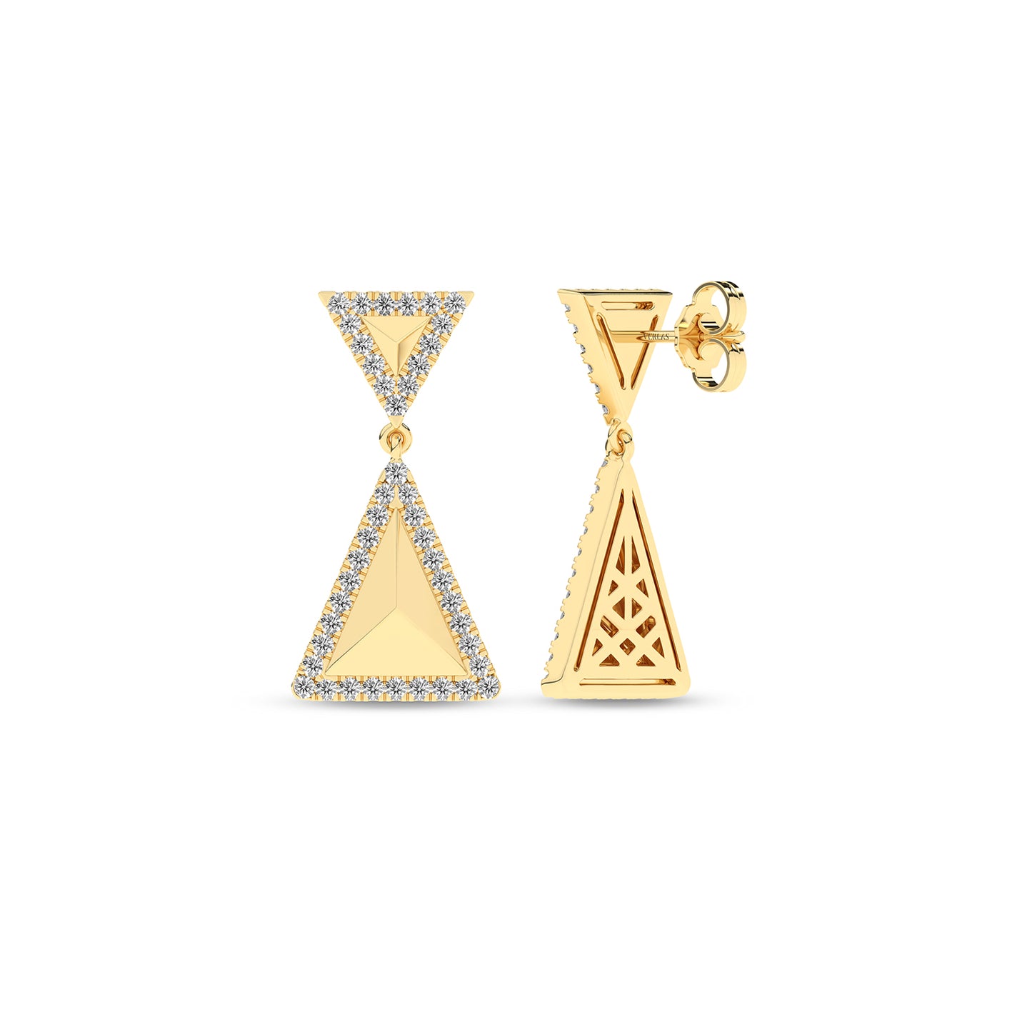 Pyramid Luxe Contour Earrings