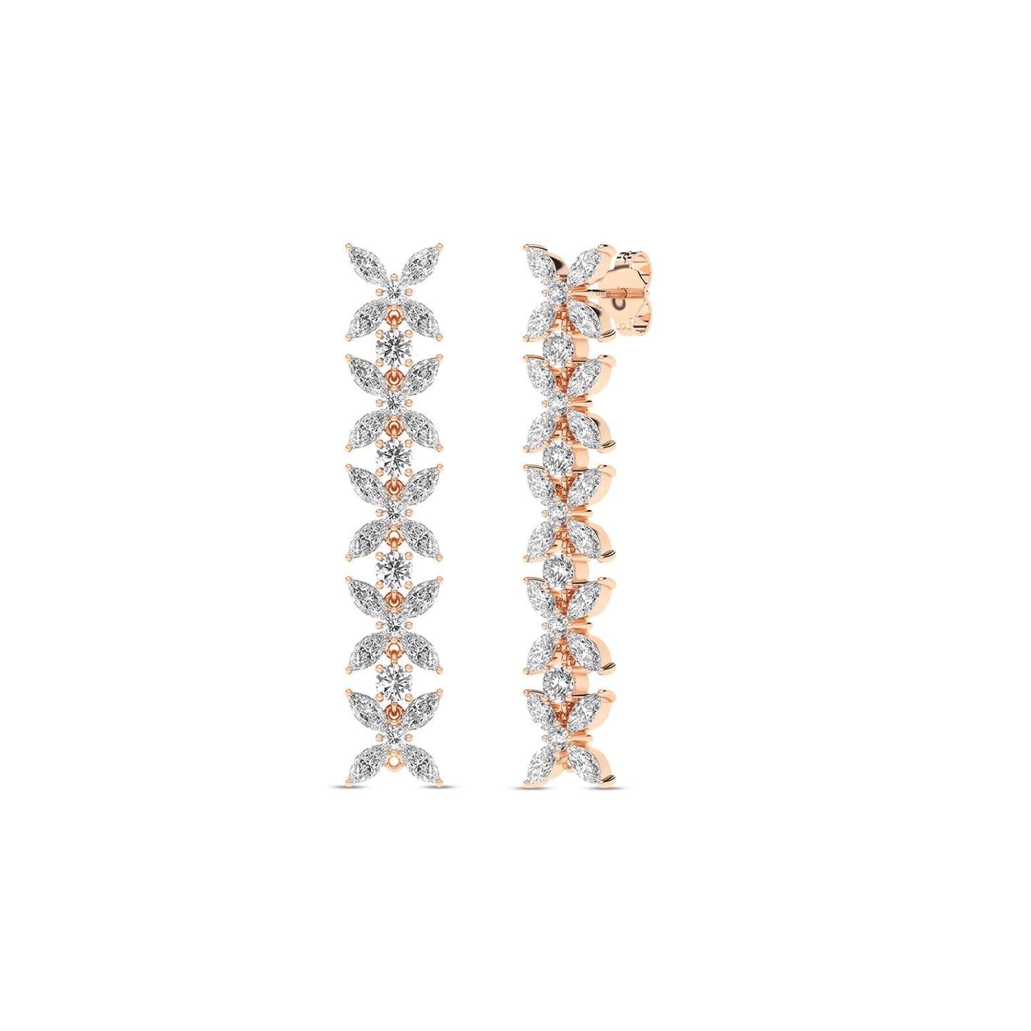 Alyssa Marquise Cascading Dangler Earrings