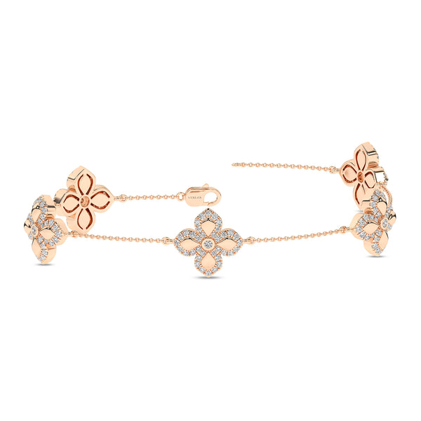 La Fleur Diamond Contour Stationed Bracelet