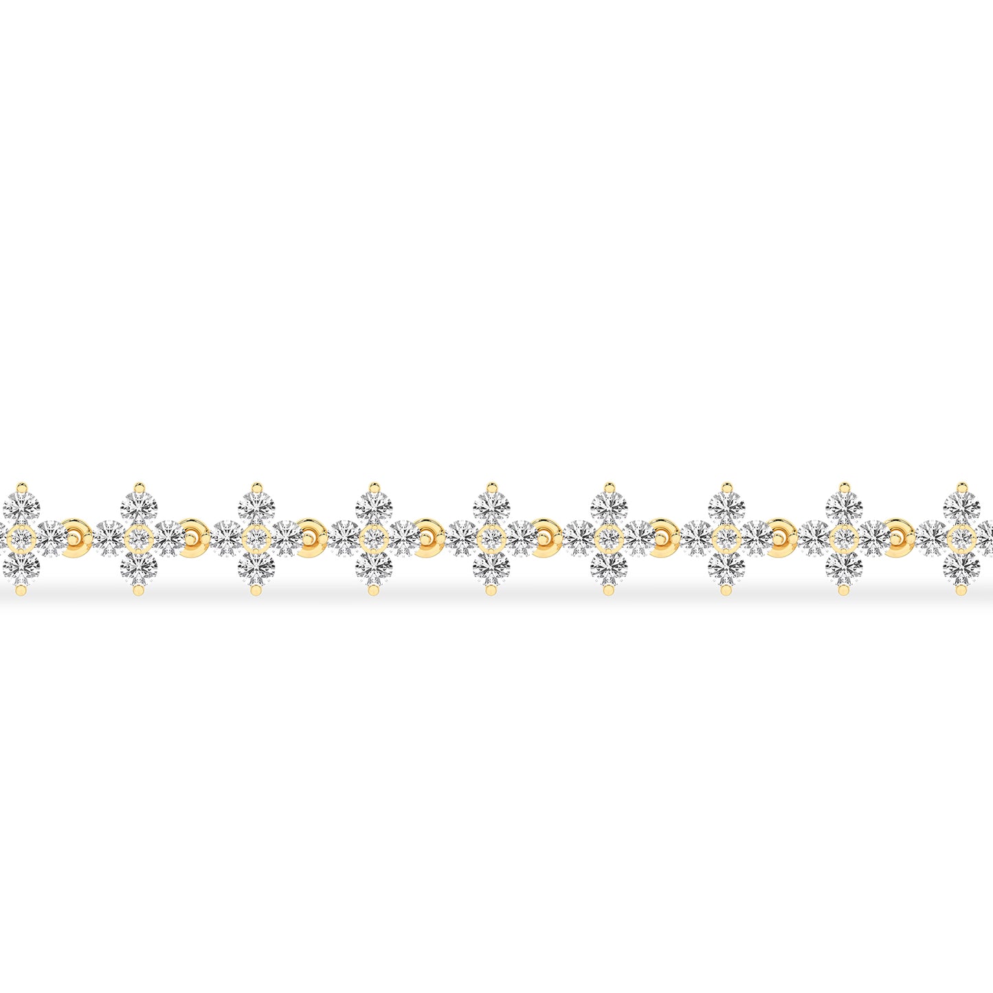 Alyssa Blossom Tennis Bracelet_Product Angle_2 Ct. - 3