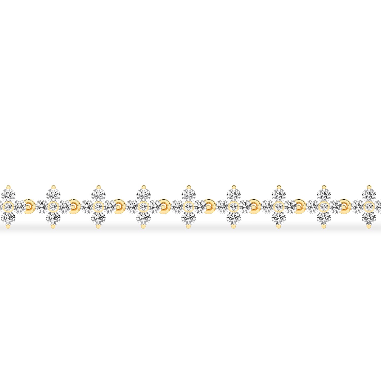 Alyssa Blossom Tennis Bracelet_Product Angle_2 Ct. - 3