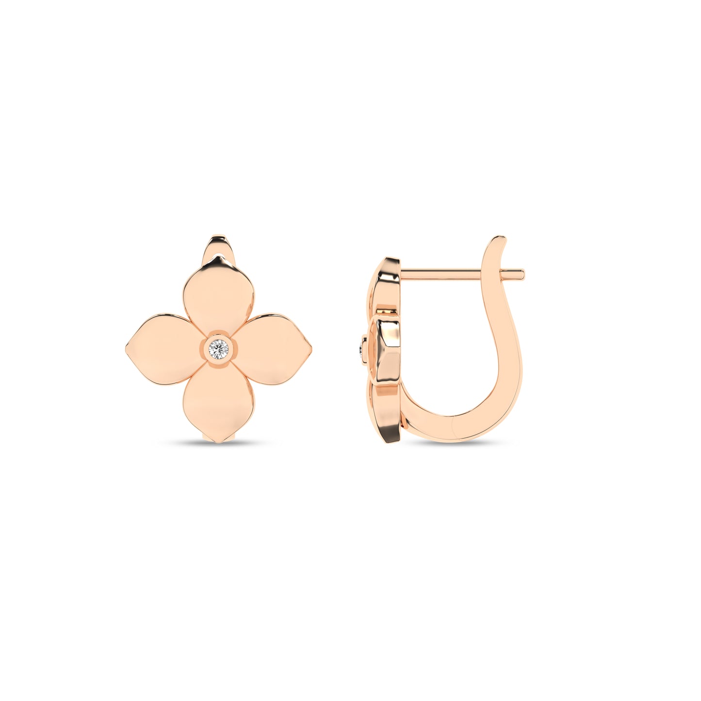 La Fleur Diamond Huggie Hoops