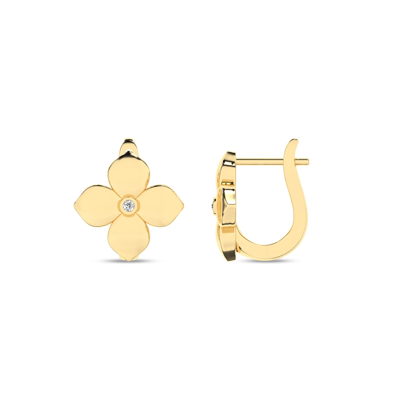 La Fleur Diamond Huggie Hoops