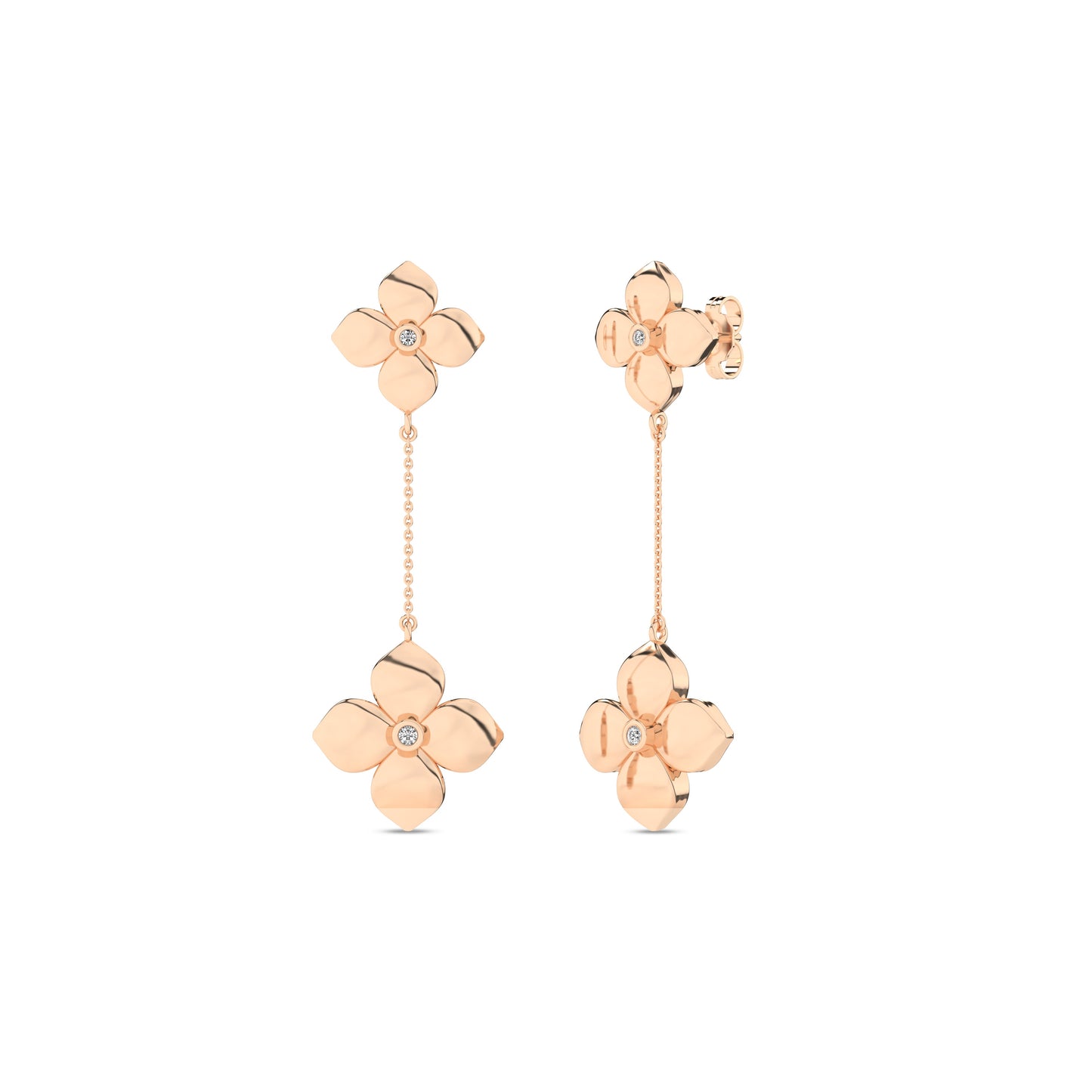 La Fleur Diamond Drop Earrings