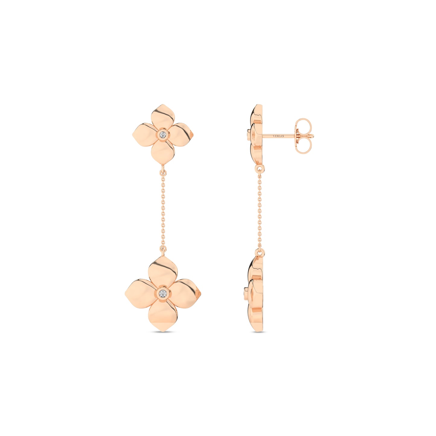 La Fleur Diamond Drop Earrings