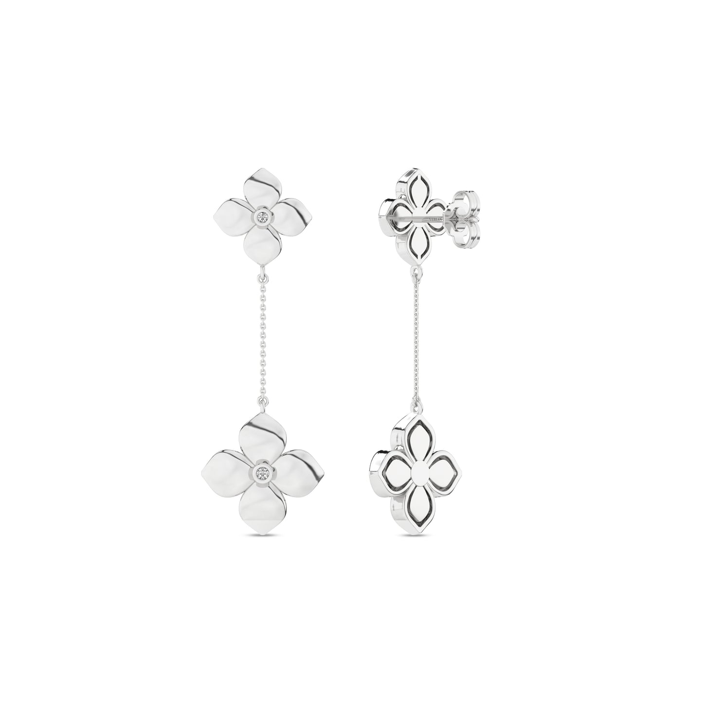 La Fleur Diamond Drop Earrings