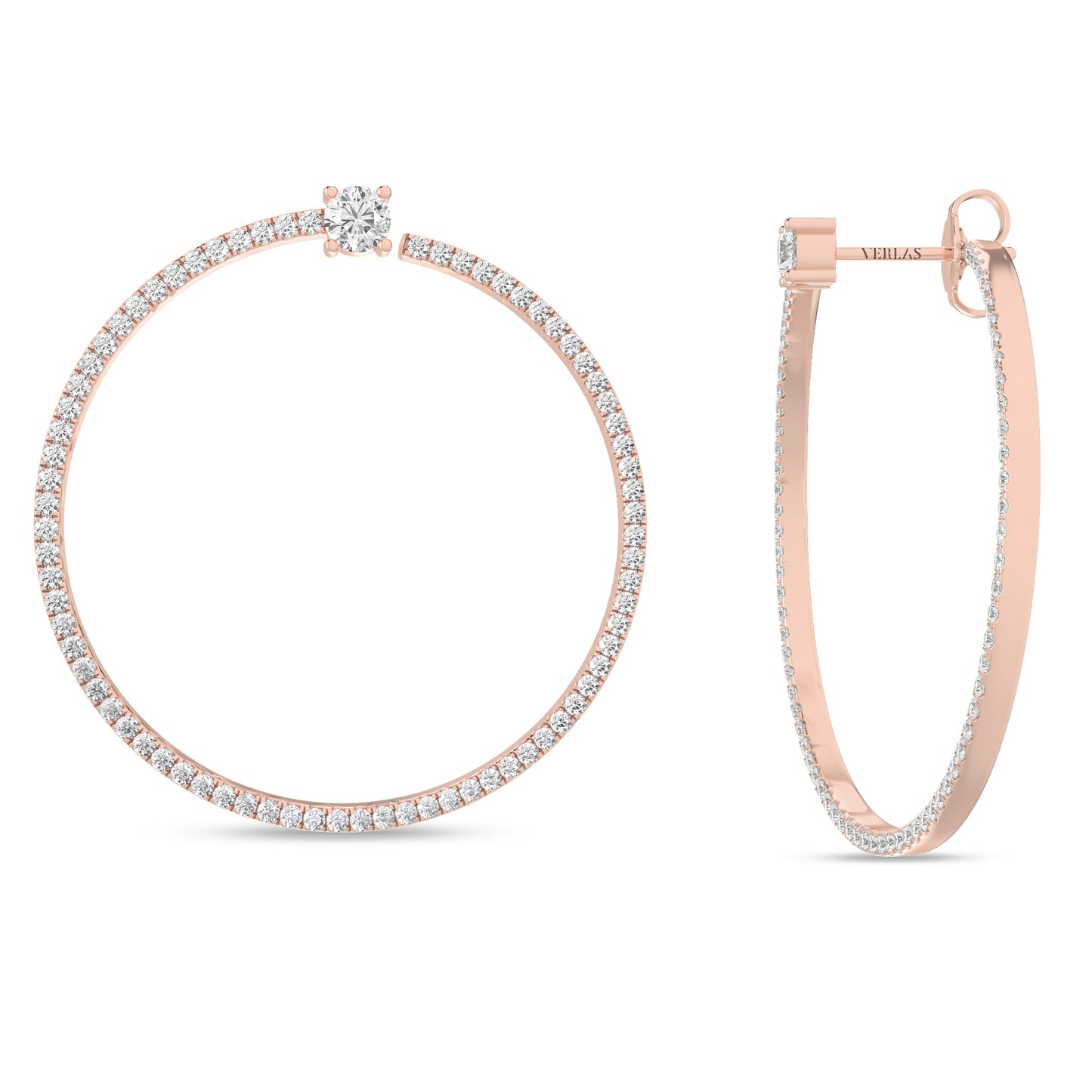 Shimmering Bardot Hoops